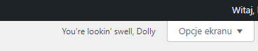 Przykładowa wtyczka WordPressa – Hello Dolly