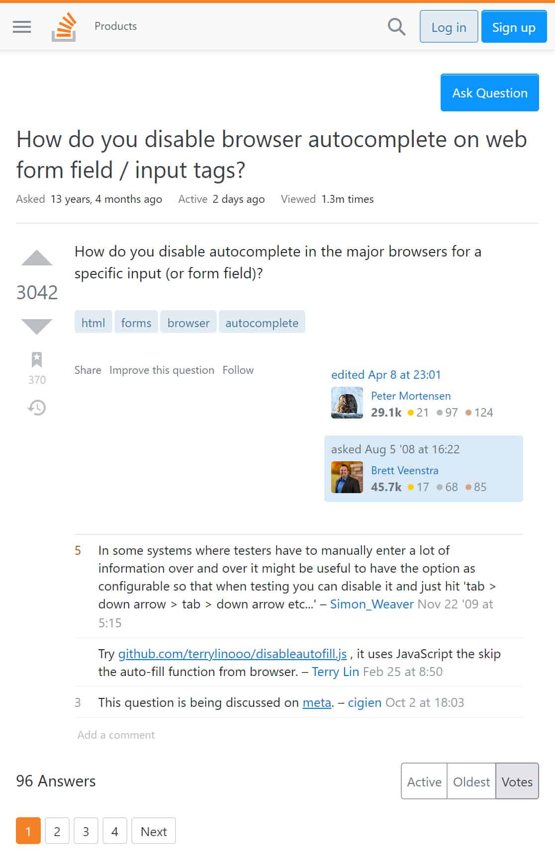 Przykład Q&A na stronie stackoverflow.com