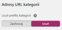 Zarządzanie adresami URL kategorii wpisów